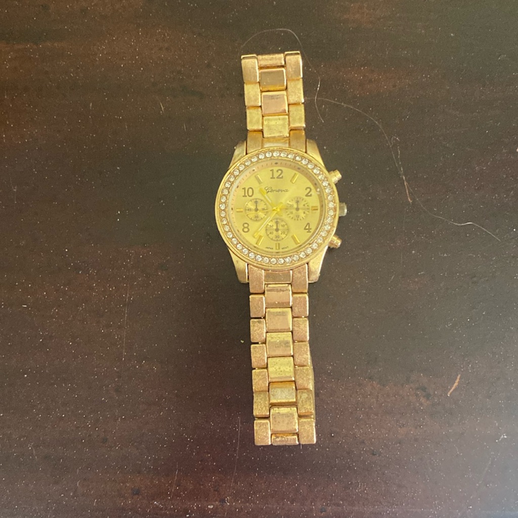 Geneva Gold Watch No 807. Stainless Steel. Japan Movement